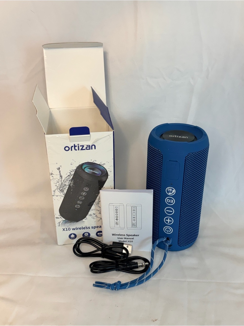 Ortizan X10 Portable Wireless Speaker - Blue